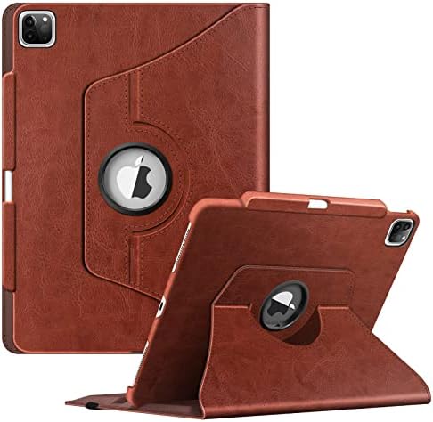 FINTIE Rotating Case Compatible with iPad Pro 12.9 inch (2022/2021/2020/2018, 6th/5th/4th/3rd Generation)-360 Degree Swiveling Protective Cover w/Pencil Holder, Auto Sleep/Wake, Black