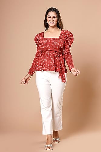 Image of Fab Star Casual Printed Women Pink Top