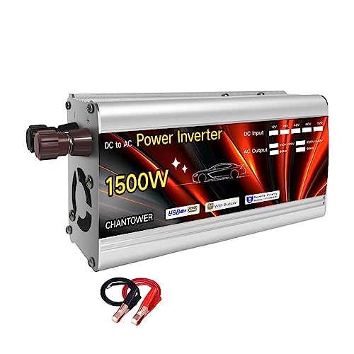 Onduleur de puissance 12v 220v : ne manquez plus jamais d'énergie en voiture 1500W