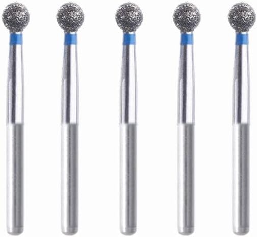 001.30M1, Spherical, 3 mm Dia, Medium Grit Diamond Bur, 5 per Pack