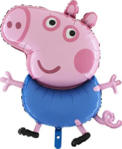 Toyland® 95cm (37") Giant Jumbo Size Peppa Pig Characters -Peppa Or George- Foil Balloon - Kids Party Balloons (George Pig)