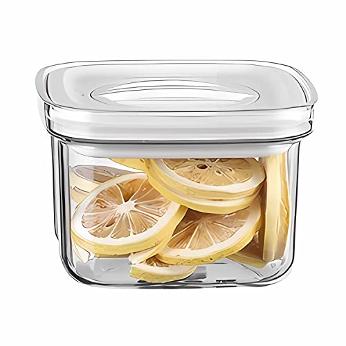 ShanSon Airtight Food Storage Containers BPA Free Plastic Food Containers with Lids for Kitchen Pantry Organization Canisters Cereal, Rice, Pasta, Flour and Sugar Containers 600ML / 0.57qt, White