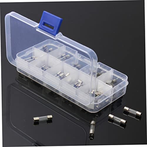 Kit de fusibles de vidrio de acción rápida Angoily 200 piezas con valores variados de amperaje para uso automotriz miniatura 2