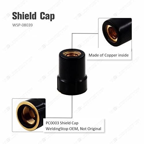 WeldingStop Plasma Electrode Tips Kit Compatible for Eastwood Versa-Cut 40 Cutter Torch 40Amps Trafimet CB50 Plasma Torch - Thumbnail 5