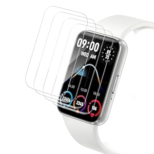 Carantee für Panzerglas für Samsung Galaxy Fit 3 Schutzfolie, 4 Stück Selbstheilende TPU Schutzglas für Samsung Fit 3 Displayschutz, Hohe Touch-Empfindlichkeiti, Anti-Fingerabdruck, HD Blasenfre Folie