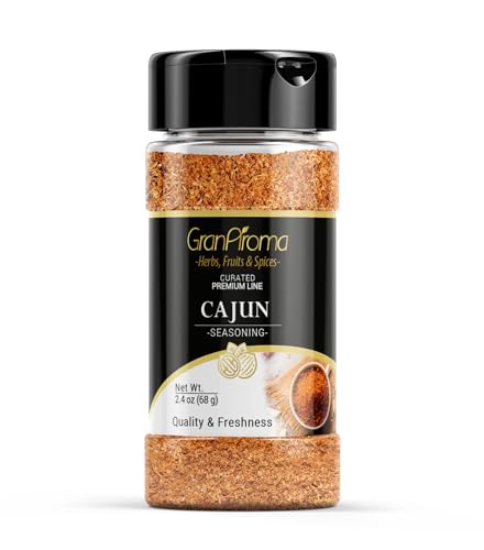 GranAroma Cajun Seasoning, Versatile Seasoning, Spicy & Flavorful, New Orlean's Style (2.4 Ounce)