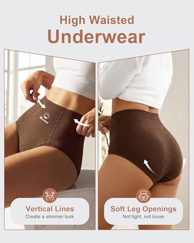 MEIYATING Women's Underwear Cotton Pack High Waisted Postpartum Beautiful Post Partum Ladies Panties C Section Briefs, L - image 5