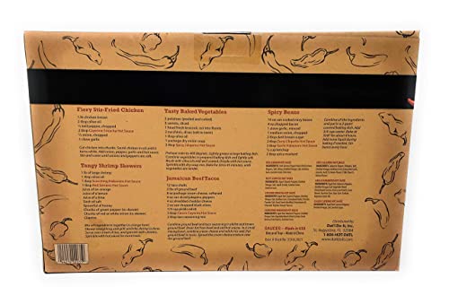 Dat'l Do It Pepper Collection-7 Bottles Assorted Hot Sauces Gift Set #TOP3