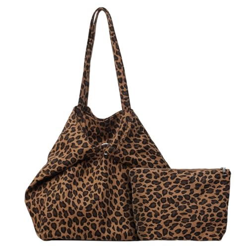 FYBlossom Bolso bandolera grande para mujer, diseño de leopardo, bolso de hombro, bolso de lona con estampado de leopardo, bolso cruzado, bolso de la compra informal, bolsa de la compra, bolsa de FYBlossom Bolso bandolera grande para mujer, diseño de leopardo, bolso de hombro, bolso de lona con estampado de leopardo, bolso cruzado, bolso de la compra informal, bolsa de la compra, bolsa de