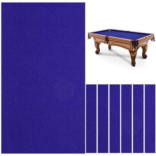 YOFAPA Nappe de billard en feutre avec 6 bandes de tissu, pour table de billard d'intérieur de 2,4 m