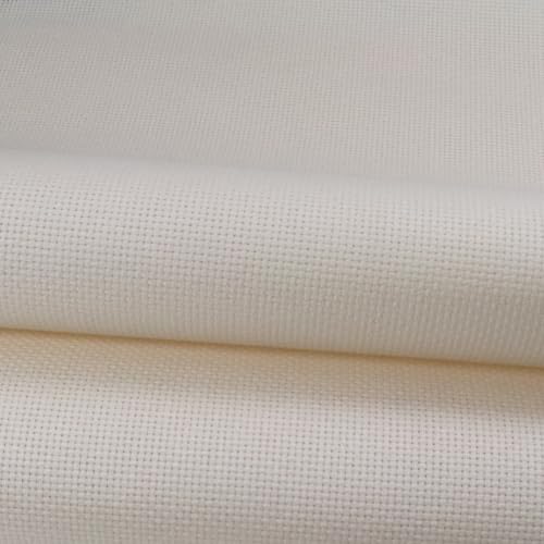 Image of KCS 16 Count Cotton Cross Stitch Aida Cloth Fabric (59 inch x 1 Yard,Ecru)