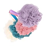 PACKOVE 4pezzi Pallone Da Bagno Esfoliante Rete Per Doccia Spugna Per Pulizia Della Vari Colori Accessorio Per Benessere Della e Relax Nella Doccia