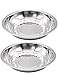 OUTDOOR SAXX® Lot de 2 bols en acier inoxydable Ø 20 cm, 4 cm de profondeur, incassables