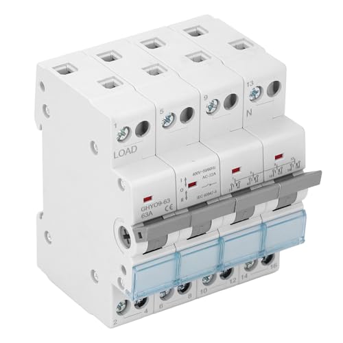 Interrupteur de transfert manuel 4P 63A Jeffergarden pour rail DIN