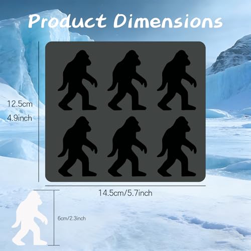 Molde de silicona para hielo Bigfoot, 6 cavidades miniatura 2