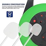 ExtraStar 13A Electrical Extension Reel, 4 Sockets Cable Reel with Winding Handle 1100W/3120W Thermal Cut Out, Heavy-Duty Extension Lead with 15 Metre Extension Cord - Green - Image 4