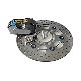 Disco Freno Da 220 Mm, Rotore 70, Pinza A 3 Fori, A 4 Pistoncini, Montaggio Radiale Per YAM&AHA Aerox Nitro BWS JOG Ebike(D)