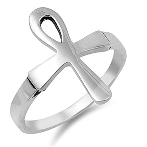 Edric Jewelry Ankh Ring 925 Sterling Silver Egyptian Cross Ankh Ring (8)