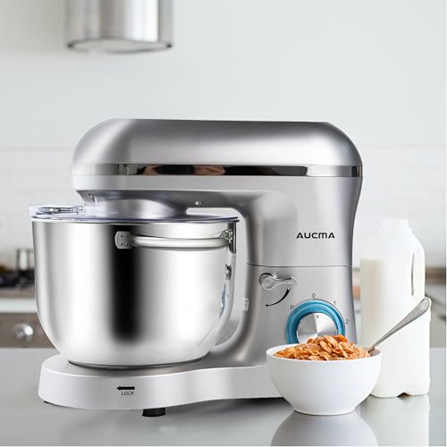 image for Aucma Stand Mixer,6.5-QT 660W 6-Speed Tilt-Head Food Mixer, Kitchen El