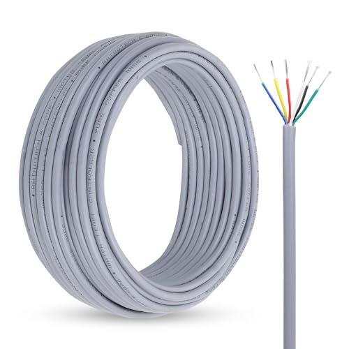 Image of RATNOTECH 6 Core Copper Wire for Water Level Controller & Indicator (20 Meters) | Premium Tinned Multistrand Copper Cable | Virgin PVC Insulated, Color-Coded, Durable Tank & Industrial Use - Grey