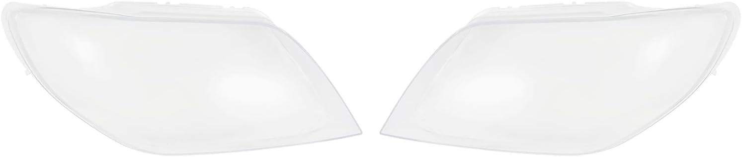 Headlamp Cover Replacement for 2003 2004 2005 2006 Mitsubishi Outlander, Left and Right Headlight Lens Covers with PC Shell