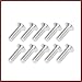 HEROFFIX 30pcs Bumper Mudguard Washer Bolts M6x1.0 Aluminum Alloy Engine Bay Dress Up Screw Pink Vehicle Components Replace Parts