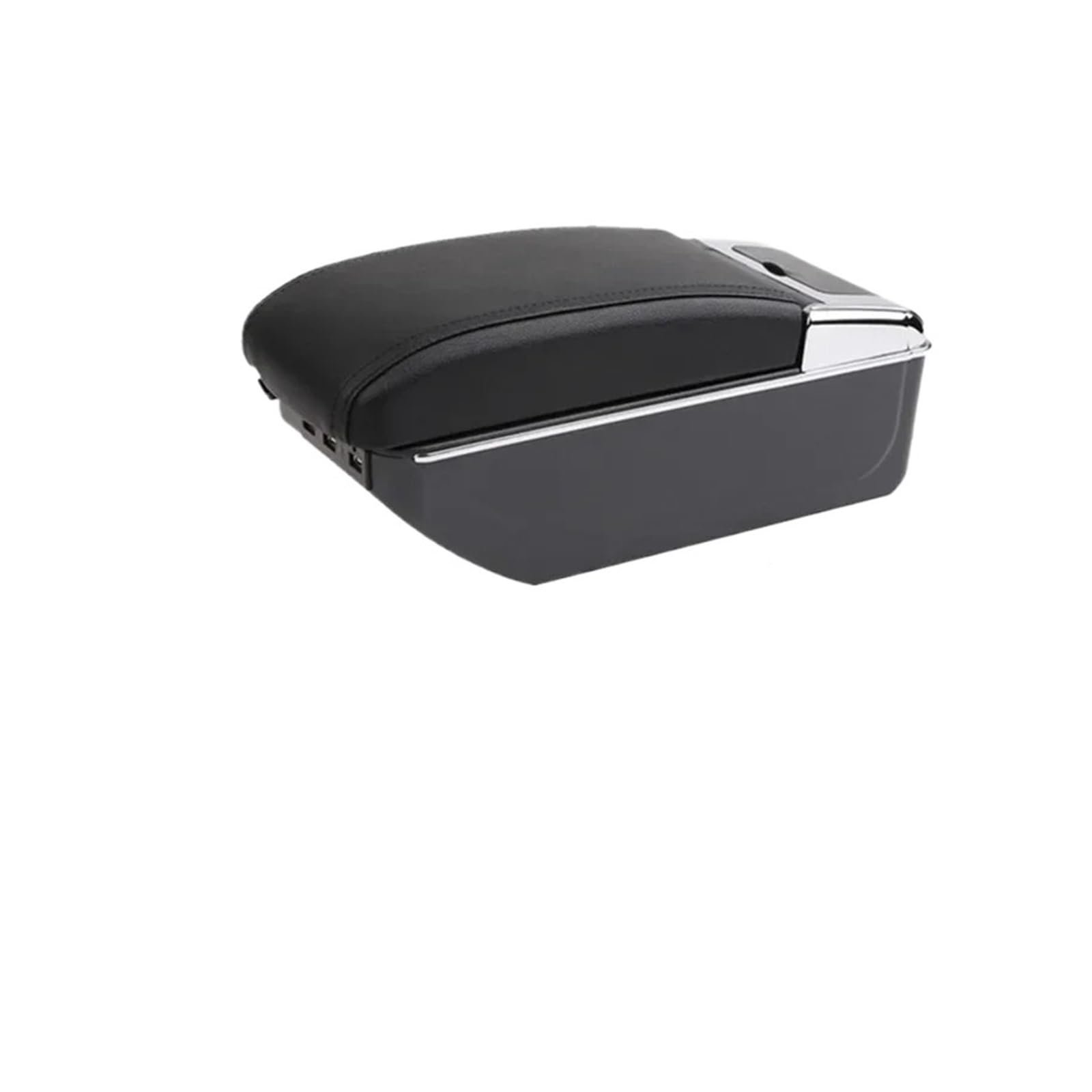 Ggwqoops Car Armrests For Seat For Ibiza 6j 6L Car Armrest Retrofit Parts Storage Box Accessories Interior Details Armrest Box(D black line 7USB)