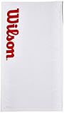 Contenido: 1 Toalla de mano Wilson, Sport Towel, Dimensiones (LxA): 120 x 60 cm, Blanco/Rojo, WRZ540100