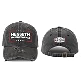 Pete Hegseth War Criminal Hats for Men Aesthetic Washed Distressed Baseball Cap