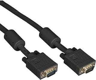 Black Box Vga Video Cable With Ferrite Core, Black, Male/male, 25-ft. [7.6-m] - Vga For Video Device, Monitor - 25 Ft - 1 X Hd-15 Male Vga - 1 X Hd-15 Male Vga - Black