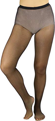 Image of ToBeInStyle Women's Sexy Vibrant Fine Classic Fishnet Full Footed Pantyhose