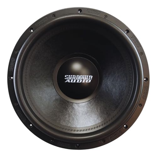 Sundown Audio SA-15 V.3 D4 15 in 1500-Watt RMS 3000-Watt Peak Car Subwoofer Dual 4-Ohm, High Excursion Bass Performance, for Vehicle Sound Systems, 2-Piece