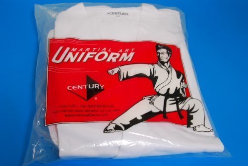 Century Martial Arts - Artes Marciales con Cinta elástica Blanca de algodón y Correa elástica para Adultos y niños, Talla 000-7 (66-230 LB 6-6 ft - 6 ft 5 in)