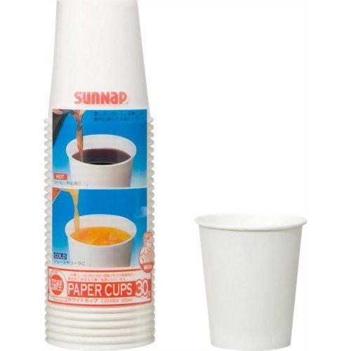 Sun Snap White Cup 205ml 30P c2030ex