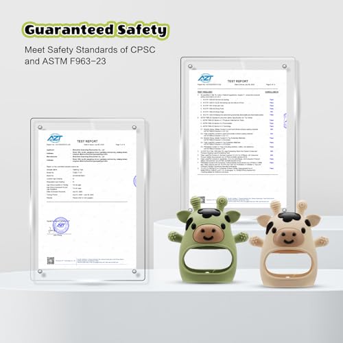 Image of 2 Pack Baby Teething Toys for 3-6 6-12 Months, Food Grade Silicone Infant Teether Mitten, Baby Essentials Teething Relief, Newborn Essentials Chew Toys for Sucking Needs