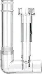 MiOYOOW Escumadeira de superfície de aquário, removedor de filme de óleo de aquário suspenso, acessório de filtro de entrada/saída de tubo de aquário para aquário