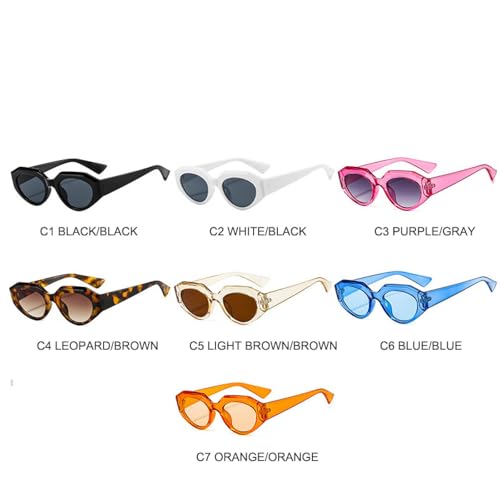 Lunettes de soleil œil de chat léopard orange finition vintage acétate premium UV400 - 2