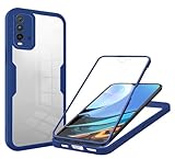 xinyunew Coque pour Xiaomi Poco M2 Pro/Redmi Note 10 Lite, Transparent Housse avec Protection écran, 360 Protection Case Degrés Double Protection Antichoc Coque Silicone Intégrale Etui, Bleu xinyunew Coque pour Xiaomi Poco M2 Pro/Redmi Note 10 Lite, Transparent Housse avec Protection écran, 360 Protection Case Degrés Double Protection Antichoc Coque Silicone Intégrale Etui, Bleu