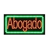 Letrero LED Abogado para negocios, letrero abierto LED superbrillante para bufete de abogados, tablero de exhibición de publicidad para servicios de consulta legal, tienda, tienda, escaparate
