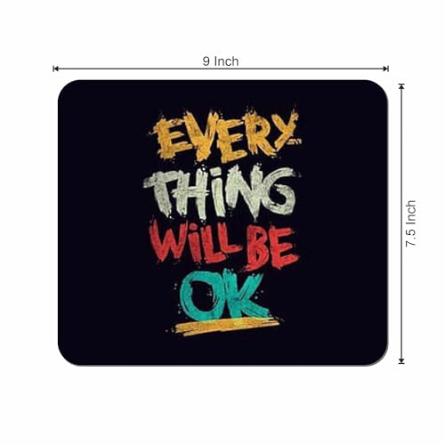 Image of Tshirtwala Motivational Printed Rubber Mouse Pad (Pack of 1 pcs)