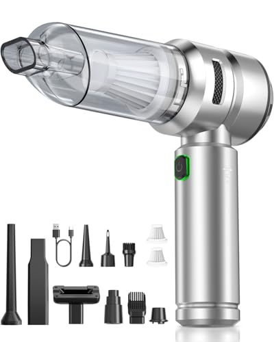 Car Vacuum,3 Suction Modes,Portable Mini Cordless Cleaner with 24...