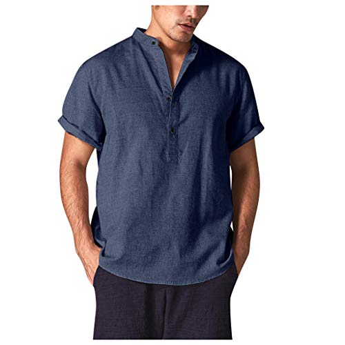 Débardeur homme sport bleu 3XL pour musculation et fitness