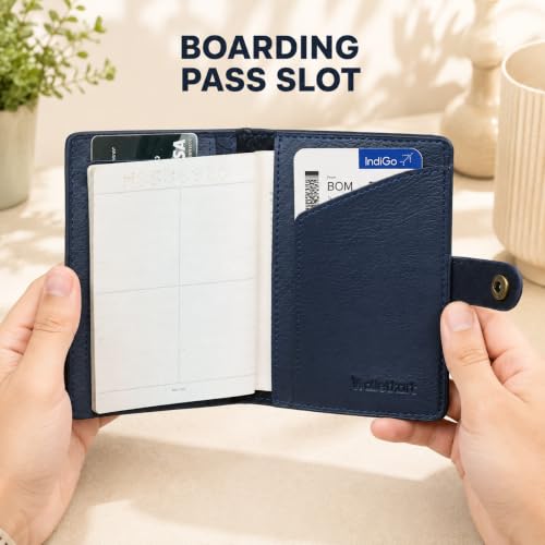 Image of WALLETKART Personalized Leather Name Passport Cover for Men & Women | Customized Family Passport Holder | Travel Gift Combo for Family (Pack of 4)