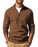 nike pullover sweater with zipper DÉCONTRACTÉ ET PROFESSIONNEL : le pull à manches longues pour hommes, de couleur unie et de conception simple, est polyvalent et à la mode, et convient aux tenues décontractées quotidiennes ; le col montant et la demi-fermeture éclair ajoutent une touche de formalité, et peuvent être utilisés pour des occasions professionnelles décontractées, montrant ainsi une image mature et stable