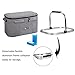 apollo walker Lightweight Picnic Basket Insulated Cooler Bags for 4 Person 32L Large Family Size with 2 Ice Packs(Dark Gray)