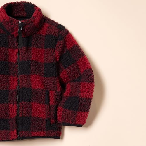 Image of Amazon Essentials Boys and Toddlers' Fleece Lined Sherpa Full-Zip Jacket