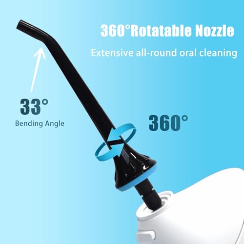 Ersatzspitzen für COSLUS, Hangsun, Nicwell Wasserflosser, Munddusche aufsätze Jet Tip Düse, Schwarz, 3 Stück – Bild 3