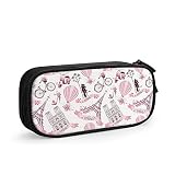 Tour Eiffel de Paris Trousse à Crayons Grande capacité Porte-Stylo Pochette boîte Organisateur pour garçons Filles Hommes Femmes Grand Sac de Rangement pour Stylo Fournitures Scolaires et de Bureau