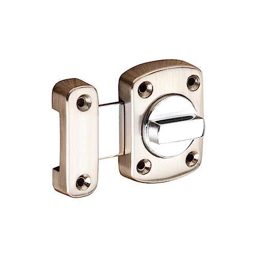 Image of SARDAR KROM Black Silver Door Lock for Main Door /Mortise Door Lock Set /3 Brass Keys /Bedroom Door Lock /Handle Lock for Home /Office /Hotel (with Rotary Latch)
