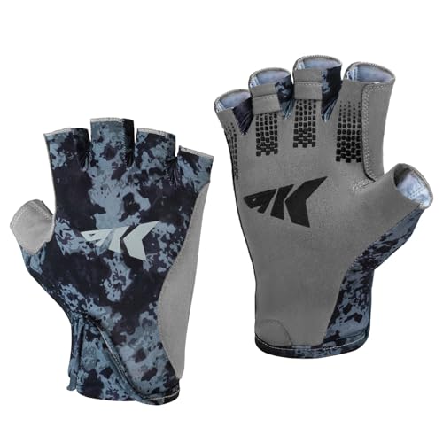 KastKing Sol Armis Half-Finger Fishing Gloves, UV Sun Protection Men Women